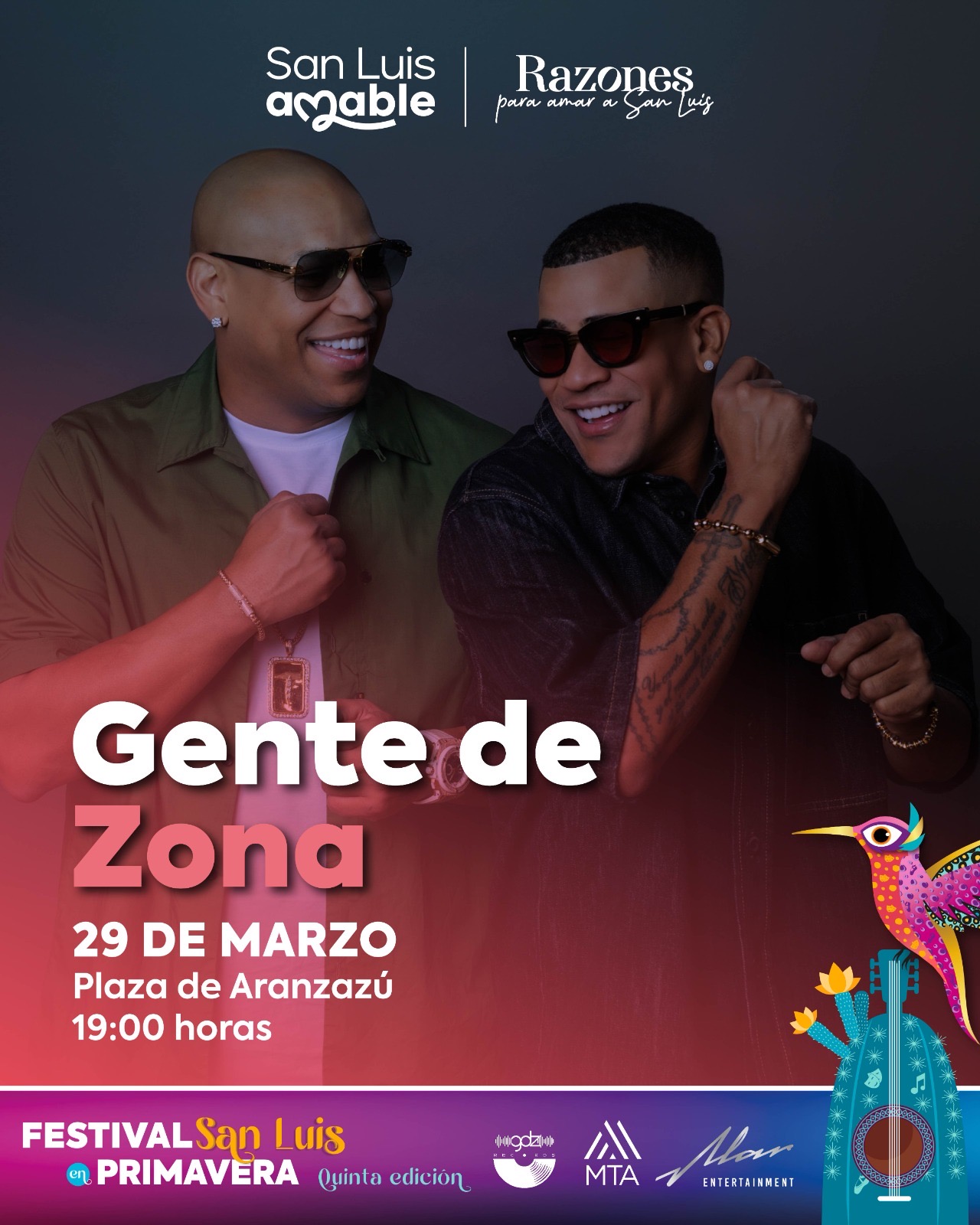 GENTE DE ZONA - Festival Primavera 2026 - San Luis Potosí - Alar Entertainment